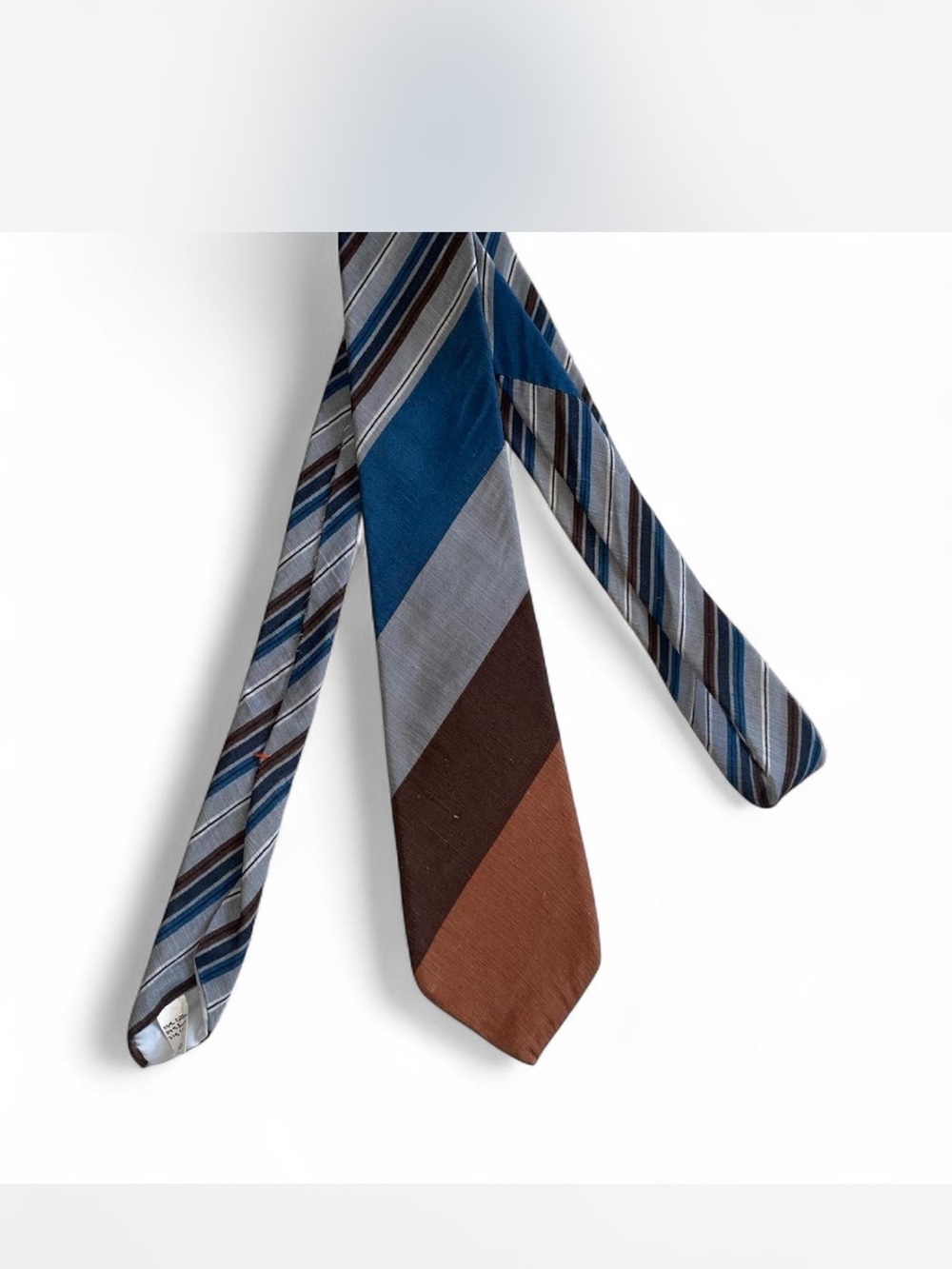 Vintage Oscar de la Renta Necktie, Cotton, Linen & Silk. EUC. Made in Italy